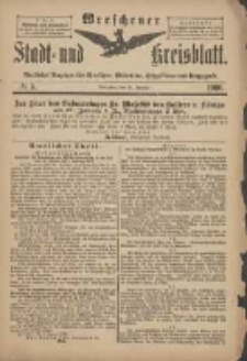 Wreschener Stadt und Kreisblatt: amtlicher Anzeiger für Wreschen, Miloslaw, Strzalkowo und Umgegend 1900.01.17 Nr5