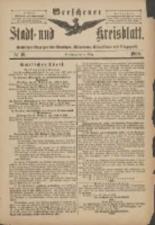 Wreschener Stadt und Kreisblatt: amtlicher Anzeiger für Wreschen, Miloslaw, Strzalkowo und Umgegend 1900.03.03 Nr18