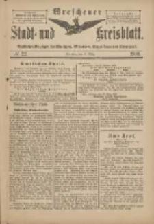 Wreschener Stadt und Kreisblatt: amtlicher Anzeiger für Wreschen, Miloslaw, Strzalkowo und Umgegend 1900.03.17 Nr22