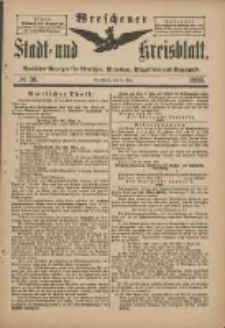Wreschener Stadt und Kreisblatt: amtlicher Anzeiger für Wreschen, Miloslaw, Strzalkowo und Umgegend 1900.05.05 Nr36