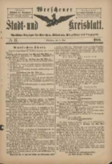 Wreschener Stadt und Kreisblatt: amtlicher Anzeiger für Wreschen, Miloslaw, Strzalkowo und Umgegend 1900.05.09 Nr37