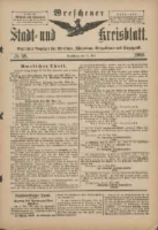Wreschener Stadt und Kreisblatt: amtlicher Anzeiger für Wreschen, Miloslaw, Strzalkowo und Umgegend 1900.05.12 Nr38