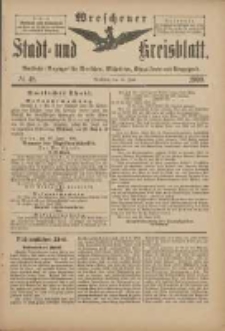 Wreschener Stadt und Kreisblatt: amtlicher Anzeiger für Wreschen, Miloslaw, Strzalkowo und Umgegend 1900.06.16 Nr48