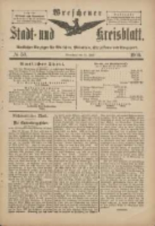 Wreschener Stadt und Kreisblatt: amtlicher Anzeiger für Wreschen, Miloslaw, Strzalkowo und Umgegend 1900.06.25 Nr50