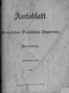 Amtsblatt der K&ouml;niglichen Preussischen Regierung zu Bromberg. 1916.01.01 No.1