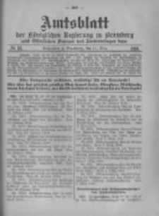 Amtsblatt der K&ouml;niglichen Preussischen Regierung zu Bromberg. 1916.03.11 No.11