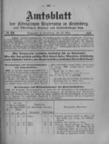 Amtsblatt der K&ouml;niglichen Preussischen Regierung zu Bromberg. 1916.03.25 No.13