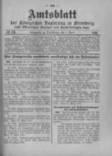Amtsblatt der Königlichen Preussischen Regierung zu Bromberg. 1916.04.01 No.14