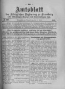Amtsblatt der Königlichen Preussischen Regierung zu Bromberg. 1916.07.01 No.27
