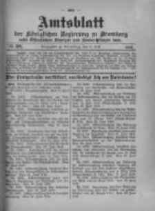 Amtsblatt der Königlichen Preussischen Regierung zu Bromberg. 1916.07.08 No.28