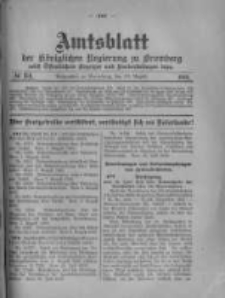 Amtsblatt der Königlichen Preussischen Regierung zu Bromberg. 1916.08.19 No.34