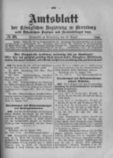 Amtsblatt der K&ouml;niglichen Preussischen Regierung zu Bromberg. 1916.08.26 No.35
