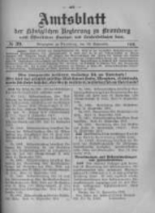 Amtsblatt der Königlichen Preussischen Regierung zu Bromberg. 1916.09.23 No.39
