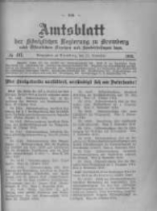 Amtsblatt der K&ouml;niglichen Preussischen Regierung zu Bromberg. 1916.11.11 No.46