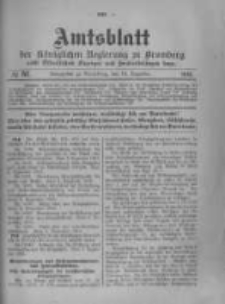 Amtsblatt der K&ouml;niglichen Preussischen Regierung zu Bromberg. 1916.12.16 No.51