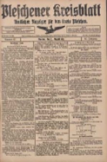 Pleschener Kreisblatt: Amtlicher Anzeiger f&uuml;r den Kreis Pleschen 1917.08.22 Jg.65 Nr67