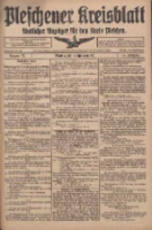 Pleschener Kreisblatt: Amtlicher Anzeiger für den Kreis Pleschen 1917.09.12 Jg.65 Nr73