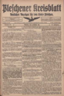 Pleschener Kreisblatt: Amtlicher Anzeiger f&uuml;r den Kreis Pleschen 1917.10.31 Jg.65 Nr87