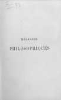 Mélanges philosophiques