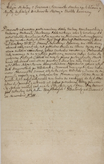 Rozkaz Adama Sieniawskiego wystawienia regimentów pieszych z 10.11.1711