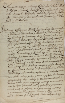 August II do oficerów wojsk rosyjskich stacjonujących w Wielkopolsce o ich nadużyciach w wybieraniu opłat i żywności z 04.03.1712