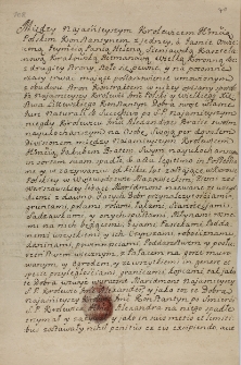 Kontrakt resignationis Marymontu cum attinentiis in rem JW Heleny Sieniawski, kaszt. krak: hetm: w. kor. przez Nayiasn Konstantyna królewicza polskiego 1720