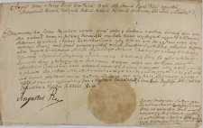 Konsens Augusta II, Antoniemu Ogińskiemu, staroście radoszkowskiemu dany ad cedendum trzech wiosek nazywających się: Mazule, Szawdzieniki, Miadziuny w powiecie oszmiańskim leżące z 03.07.1724