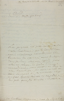 List Łomaka z Konstantynopola do Jana Szembeka z 17.12.1730