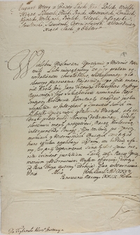 List August II w sprawie królewicza Konstantego do Trybunału Koronnego 1725