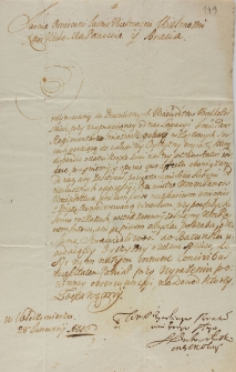 Legacja regimentarza Gniazdowskiego do województw wielkopolskich 21.01.1716