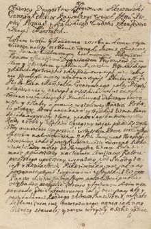 Uniwersał Andrzeja Drogosława Skórzewskiego gen majora, marszałka skonfederowanych woj. pozn. i kaliskiego o stawienie się w Środzie 15.09.1716