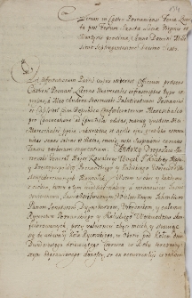 Literae Universales Mci Skorzewski palatinatuum Posnan et Calissian confederatorum Marschalci, diem et locum consilijs publicis praefigentes, ex actis Castri posnan exerpta. 1716