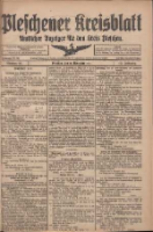 Pleschener Kreisblatt: Amtlicher Anzeiger f&uuml;r den Kreis Pleschen 1917.11.10 Jg.65 Nr90