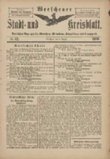 Wreschener Stadt und Kreisblatt: amtlicher Anzeiger für Wreschen, Miloslaw, Strzalkowo und Umgegend 1900.08.04 Nr62