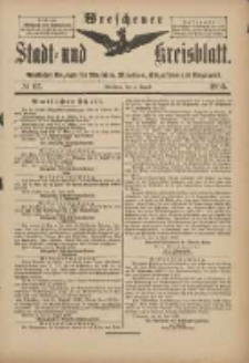 Wreschener Stadt und Kreisblatt: amtlicher Anzeiger f&uuml;r Wreschen, Miloslaw, Strzalkowo und Umgegend 1900.08.08 Nr63