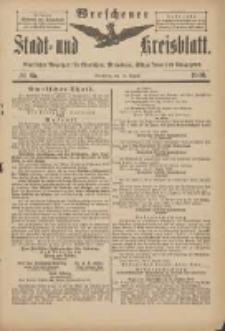 Wreschener Stadt und Kreisblatt: amtlicher Anzeiger für Wreschen, Miloslaw, Strzalkowo und Umgegend 1900.08.15 Nr65