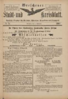 Wreschener Stadt und Kreisblatt: amtlicher Anzeiger für Wreschen, Miloslaw, Strzalkowo und Umgegend 1900.09.05 Nr71