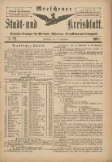 Wreschener Stadt und Kreisblatt: amtlicher Anzeiger für Wreschen, Miloslaw, Strzalkowo und Umgegend 1900.09.12 Nr73