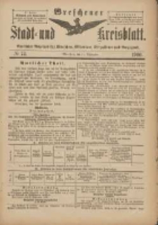 Wreschener Stadt und Kreisblatt: amtlicher Anzeiger für Wreschen, Miloslaw, Strzalkowo und Umgegend 1900.09.15 Nr74