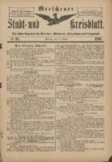 Wreschener Stadt und Kreisblatt: amtlicher Anzeiger für Wreschen, Miloslaw, Strzalkowo und Umgegend 1900.10.13 Nr83
