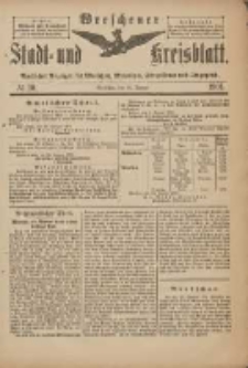Wreschener Stadt und Kreisblatt: amtlicher Anzeiger für Wreschen, Miloslaw, Strzalkowo und Umgegend 1901.01.30 Nr10