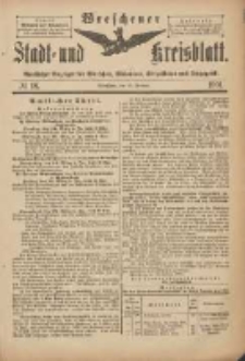 Wreschener Stadt und Kreisblatt: amtlicher Anzeiger f&uuml;r Wreschen, Miloslaw, Strzalkowo und Umgegend 1901.02.27 Nr18