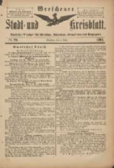 Wreschener Stadt und Kreisblatt: amtlicher Anzeiger f&uuml;r Wreschen, Miloslaw, Strzalkowo und Umgegend 1901.03.06 Nr20