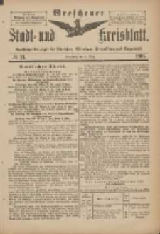 Wreschener Stadt und Kreisblatt: amtlicher Anzeiger f&uuml;r Wreschen, Miloslaw, Strzalkowo und Umgegend 1901.03.09 Nr21