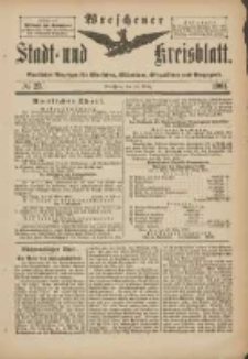 Wreschener Stadt und Kreisblatt: amtlicher Anzeiger für Wreschen, Miloslaw, Strzalkowo und Umgegend 1901.03.23 Nr25