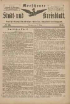 Wreschener Stadt und Kreisblatt: amtlicher Anzeiger f&uuml;r Wreschen, Miloslaw, Strzalkowo und Umgegend 1901.03.27 Nr26