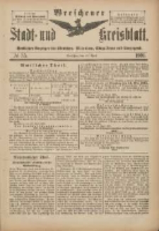 Wreschener Stadt und Kreisblatt: amtlicher Anzeiger für Wreschen, Miloslaw, Strzalkowo und Umgegend 1901.04.27 Nr35