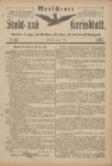 Wreschener Stadt und Kreisblatt: amtlicher Anzeiger f&uuml;r Wreschen, Miloslaw, Strzalkowo und Umgegend 1901.05.01 Nr36