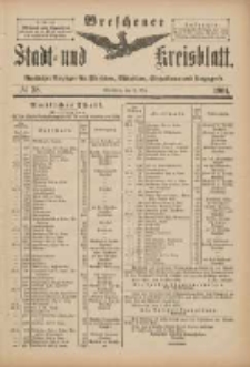 Wreschener Stadt und Kreisblatt: amtlicher Anzeiger f&uuml;r Wreschen, Miloslaw, Strzalkowo und Umgegend 1901.05.08 Nr38