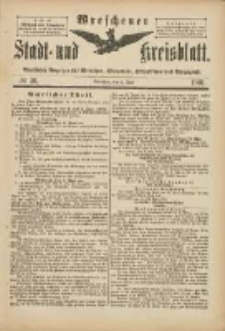 Wreschener Stadt und Kreisblatt: amtlicher Anzeiger für Wreschen, Miloslaw, Strzalkowo und Umgegend 1901.06.01 Nr46